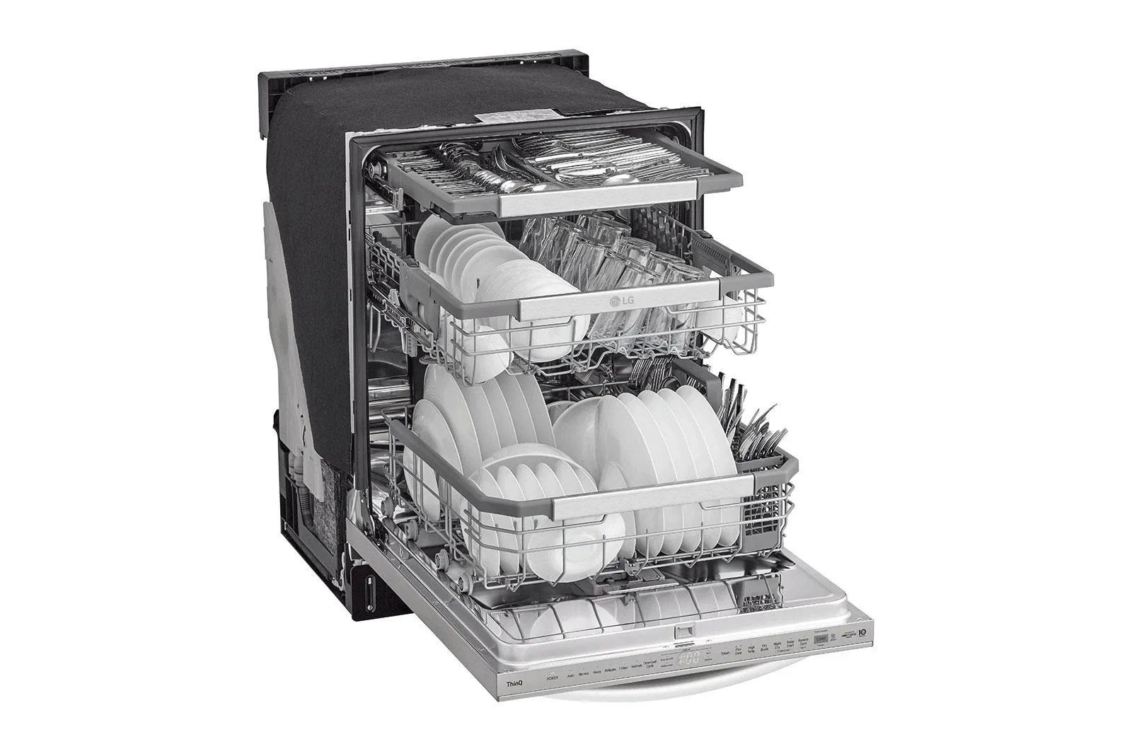 Lg LDTH7972S Smart Wi-Fi Enabled Top Control Dishwasher With 1-Hour Wash & Dry, Quadwash&#8482; Pro, Dynamic Heat Dry & Truesteam