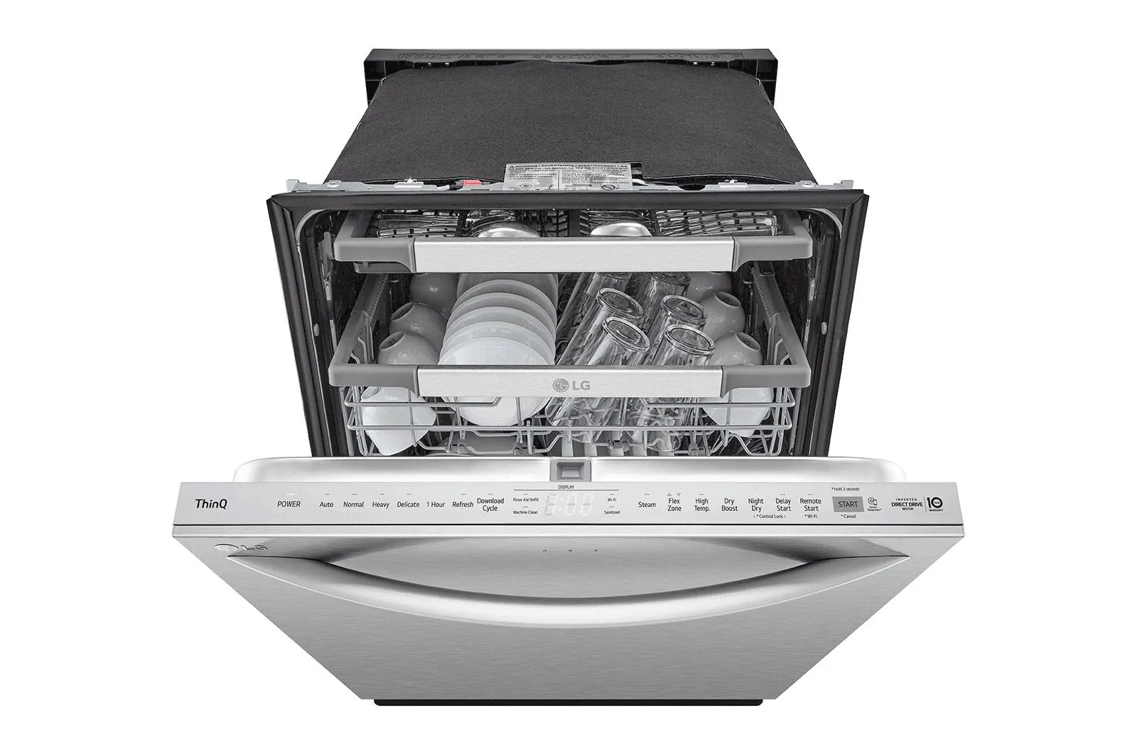 Lg LDTH7972S Smart Wi-Fi Enabled Top Control Dishwasher With 1-Hour Wash & Dry, Quadwash&#8482; Pro, Dynamic Heat Dry & Truesteam