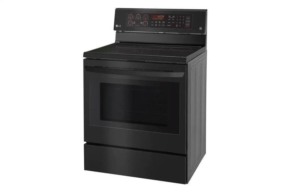 Lg LRE3194BM 6.3 Cu. Ft. Electric Single Oven Range With True Convection And Easyclean