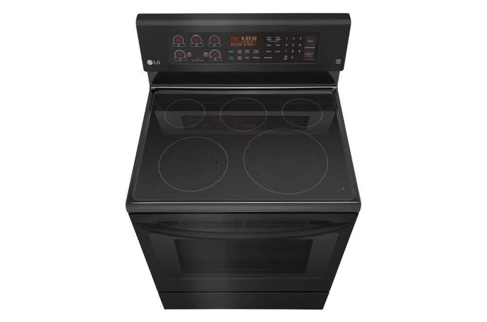 Lg LRE3194BM 6.3 Cu. Ft. Electric Single Oven Range With True Convection And Easyclean