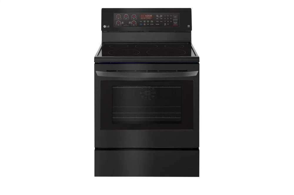 Lg LRE3194BM 6.3 Cu. Ft. Electric Single Oven Range With True Convection And Easyclean