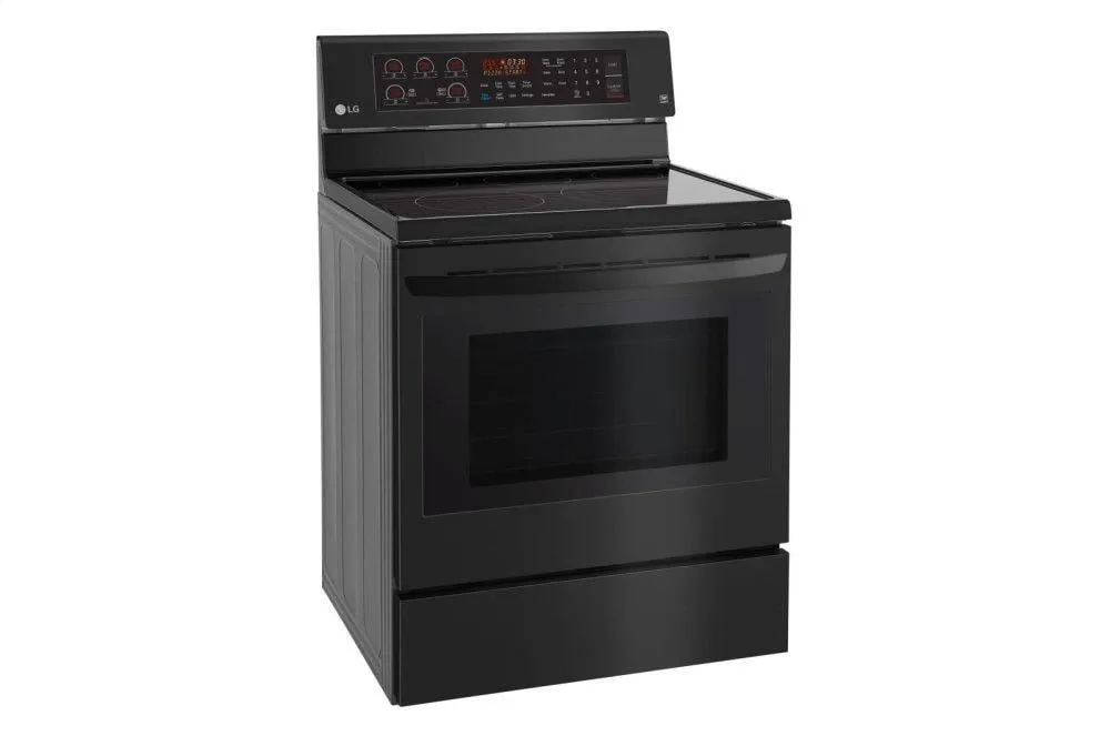 Lg LRE3194BM 6.3 Cu. Ft. Electric Single Oven Range With True Convection And Easyclean