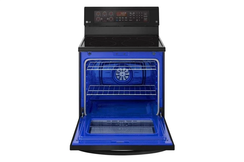 Lg LRE3194BM 6.3 Cu. Ft. Electric Single Oven Range With True Convection And Easyclean