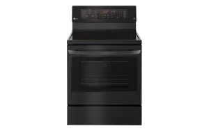 Lg LRE3194BM 6.3 Cu. Ft. Electric Single Oven Range With True Convection And Easyclean
