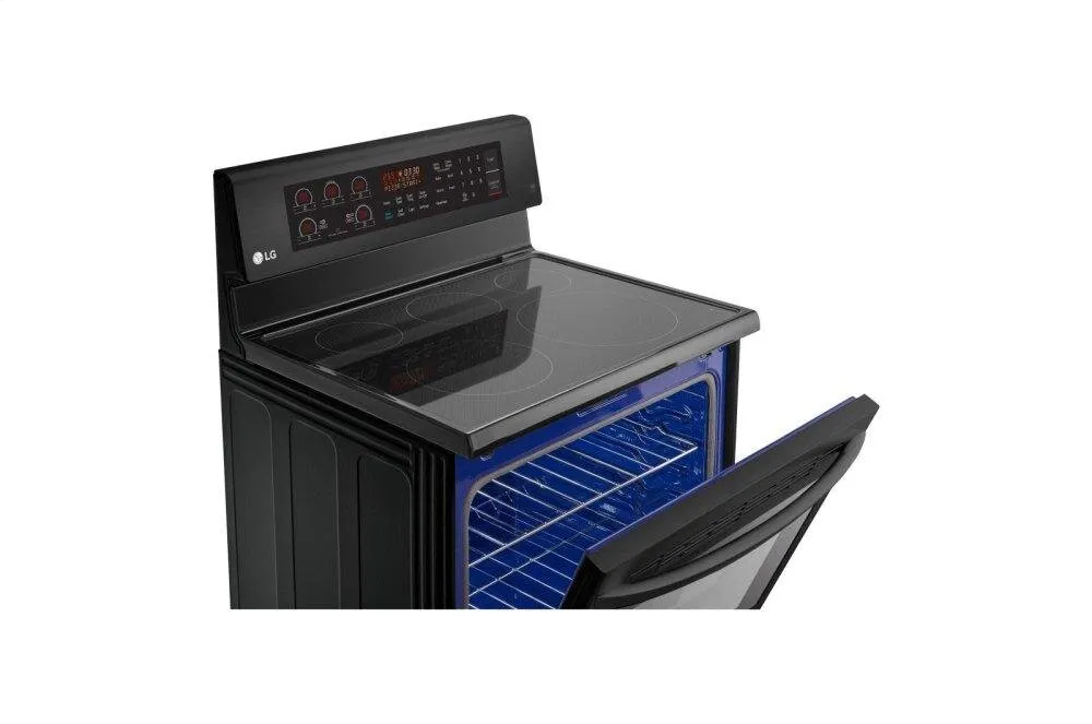 Lg LRE3194BM 6.3 Cu. Ft. Electric Single Oven Range With True Convection And Easyclean