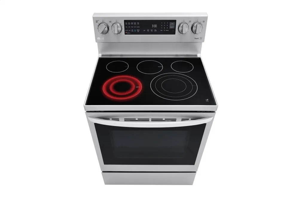Lg LREL6325F 6.3 Cu Ft. Smart Wi-Fi Enabled True Convection Instaview Electric Range With Air Fry
