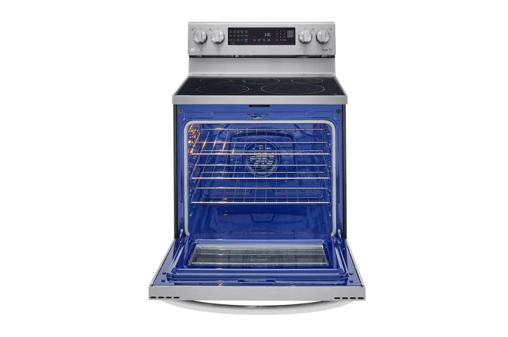 Lg LREL6325F 6.3 Cu Ft. Smart Wi-Fi Enabled True Convection Instaview Electric Range With Air Fry