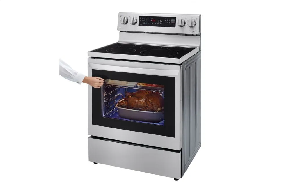 Lg LREL6325F 6.3 Cu Ft. Smart Wi-Fi Enabled True Convection Instaview Electric Range With Air Fry