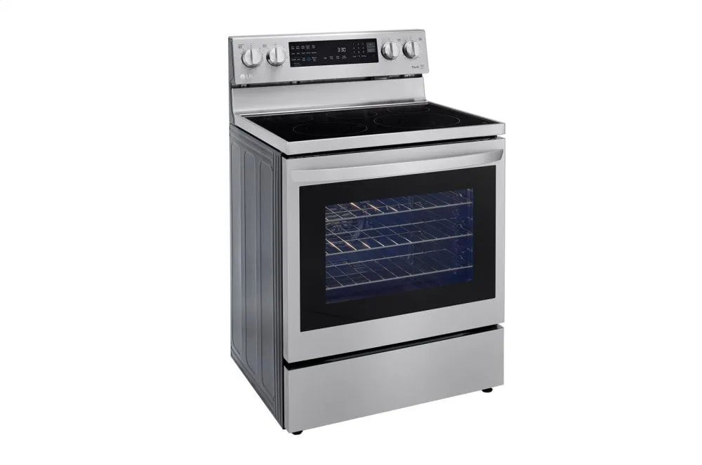 Lg LREL6325F 6.3 Cu Ft. Smart Wi-Fi Enabled True Convection Instaview Electric Range With Air Fry