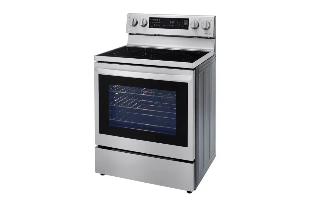 Lg LREL6325F 6.3 Cu Ft. Smart Wi-Fi Enabled True Convection Instaview Electric Range With Air Fry