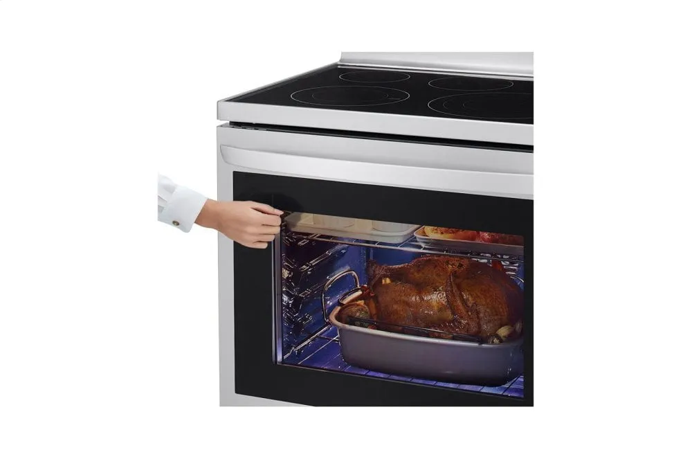 Lg LREL6325F 6.3 Cu Ft. Smart Wi-Fi Enabled True Convection Instaview Electric Range With Air Fry