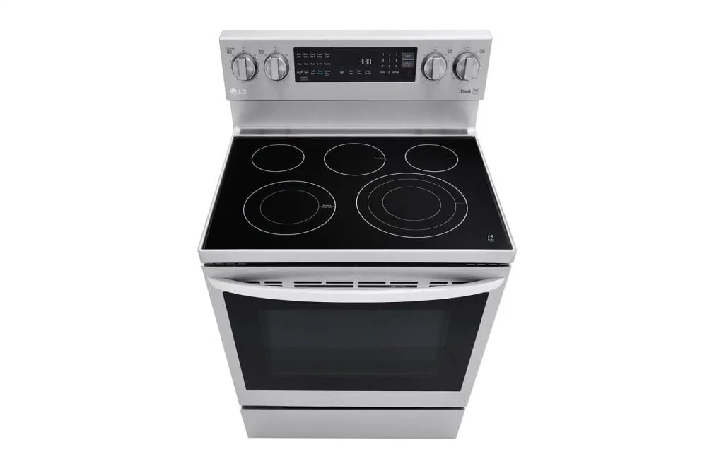 Lg LREL6325F 6.3 Cu Ft. Smart Wi-Fi Enabled True Convection Instaview Electric Range With Air Fry