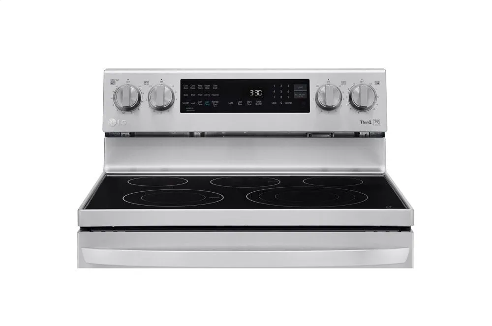 Lg LREL6325F 6.3 Cu Ft. Smart Wi-Fi Enabled True Convection Instaview Electric Range With Air Fry