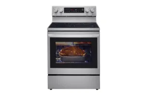 Lg LREL6325F 6.3 Cu Ft. Smart Wi-Fi Enabled True Convection Instaview Electric Range With Air Fry