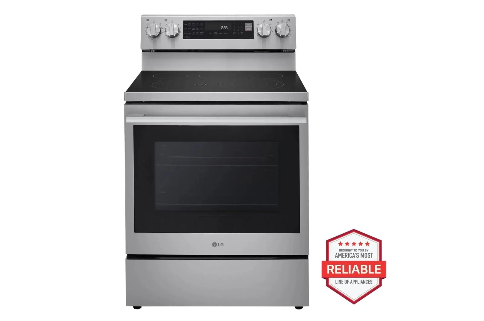 Lg LREN6325XE 6.3 Cu. Ft. Smart Wi-Fi Enabled Probake Convection Electric Range With Air Fry & Easyclean