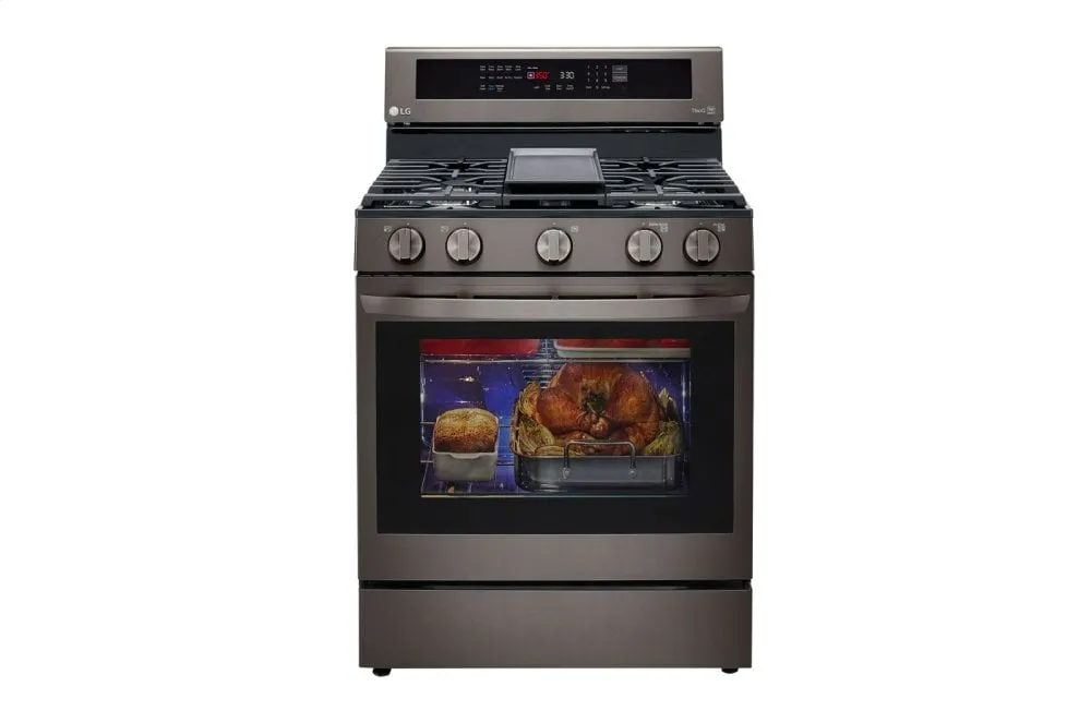 Lg LRGL5825D 5.8 Cu Ft. Smart Wi-Fi Enabled True Convection Instaview Gas Range With Air Fry