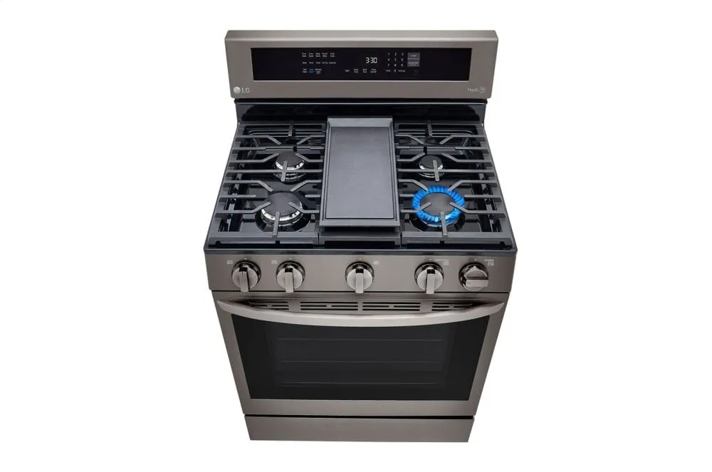 Lg LRGL5825D 5.8 Cu Ft. Smart Wi-Fi Enabled True Convection Instaview Gas Range With Air Fry