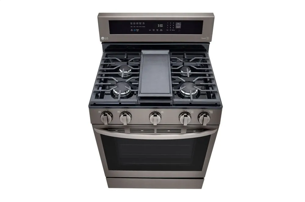 Lg LRGL5825D 5.8 Cu Ft. Smart Wi-Fi Enabled True Convection Instaview Gas Range With Air Fry