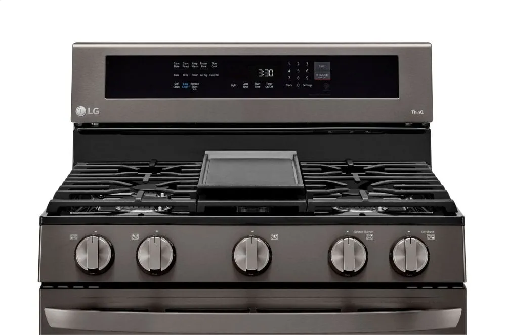 Lg LRGL5825D 5.8 Cu Ft. Smart Wi-Fi Enabled True Convection Instaview Gas Range With Air Fry