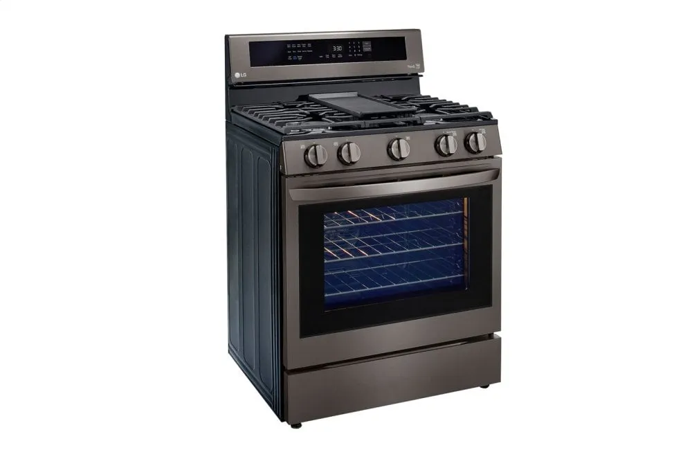 Lg LRGL5825D 5.8 Cu Ft. Smart Wi-Fi Enabled True Convection Instaview Gas Range With Air Fry