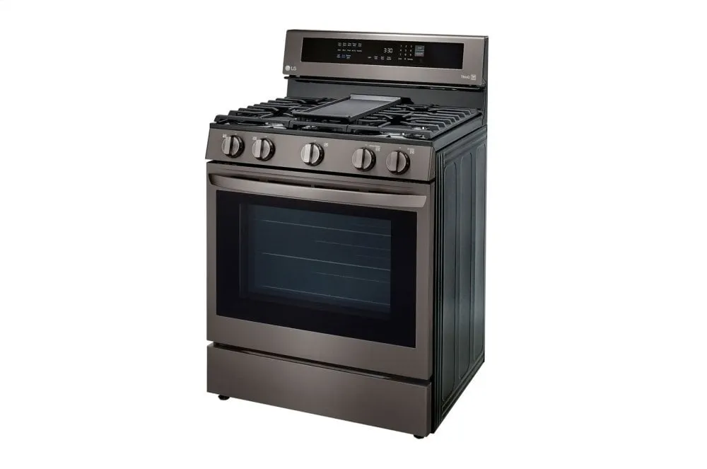 Lg LRGL5825D 5.8 Cu Ft. Smart Wi-Fi Enabled True Convection Instaview Gas Range With Air Fry