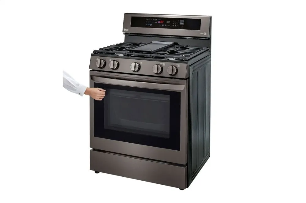 Lg LRGL5825D 5.8 Cu Ft. Smart Wi-Fi Enabled True Convection Instaview Gas Range With Air Fry