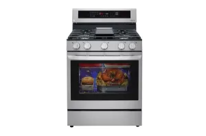 Lg LRGL5825F 5.8 Cu Ft. Smart Wi-Fi Enabled True Convection Instaview Gas Range With Air Fry