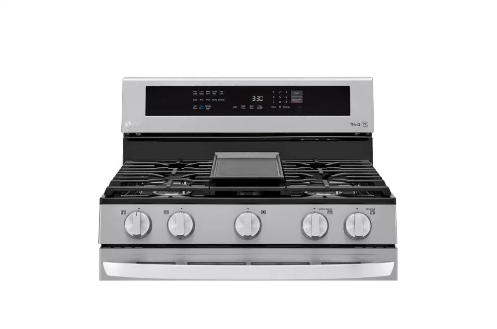 Lg LRGL5825F 5.8 Cu Ft. Smart Wi-Fi Enabled True Convection Instaview Gas Range With Air Fry