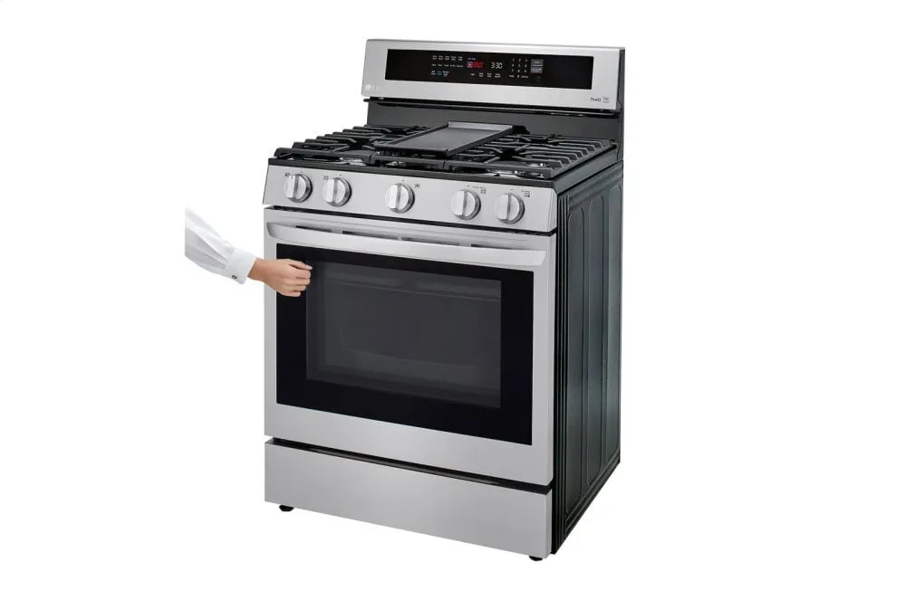 Lg LRGL5825F 5.8 Cu Ft. Smart Wi-Fi Enabled True Convection Instaview Gas Range With Air Fry