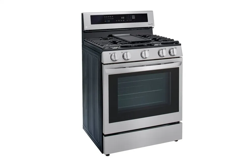 Lg LRGL5825F 5.8 Cu Ft. Smart Wi-Fi Enabled True Convection Instaview Gas Range With Air Fry