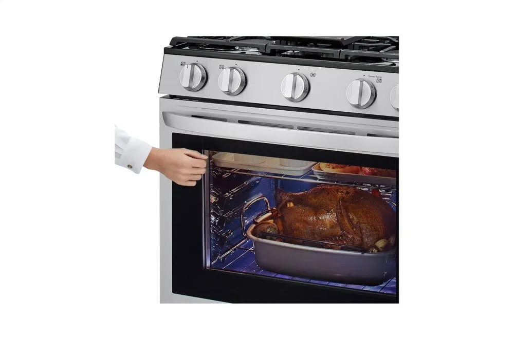Lg LRGL5825F 5.8 Cu Ft. Smart Wi-Fi Enabled True Convection Instaview Gas Range With Air Fry