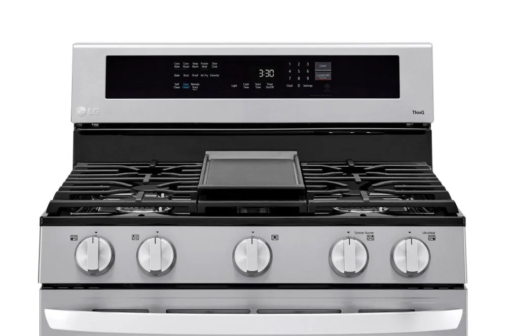 Lg LRGL5825F 5.8 Cu Ft. Smart Wi-Fi Enabled True Convection Instaview Gas Range With Air Fry