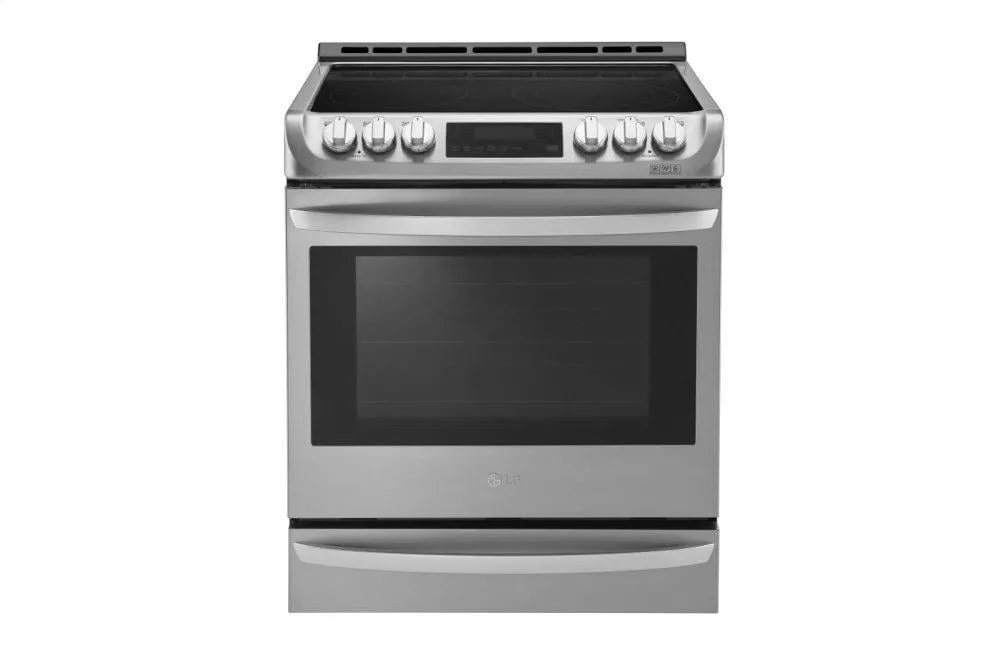 Lg LSE4613ST 6.3 Cu. Ft. Electric Single Oven Slide-In Range With Probake Convection And Easyclean