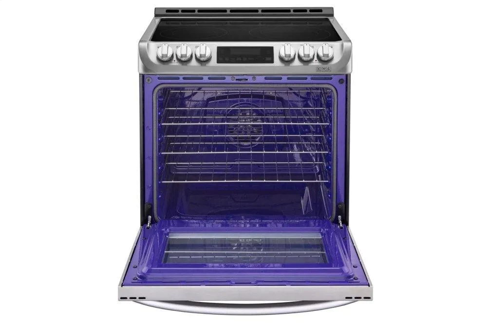 Lg LSE4613ST 6.3 Cu. Ft. Electric Single Oven Slide-In Range With Probake Convection And Easyclean