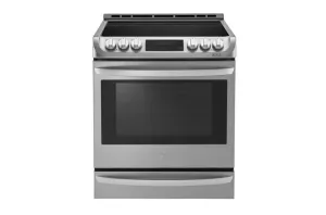 Lg LSE4613ST 6.3 Cu. Ft. Electric Single Oven Slide-In Range With Probake Convection And Easyclean