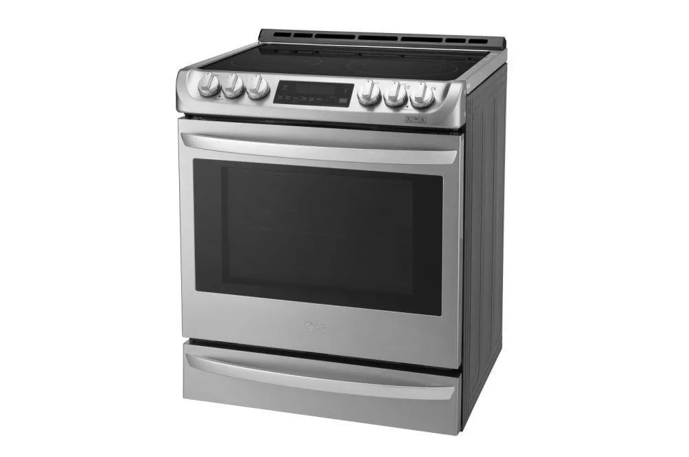 Lg LSE4613ST 6.3 Cu. Ft. Electric Single Oven Slide-In Range With Probake Convection And Easyclean