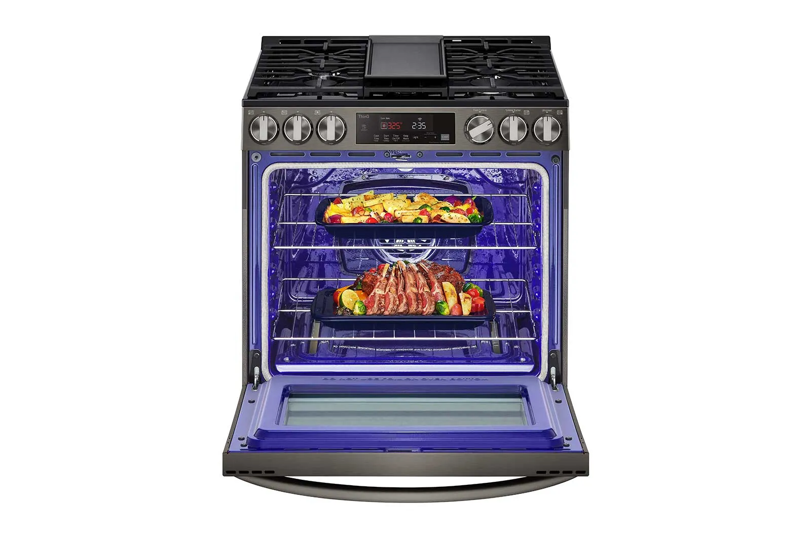 Lg LSGL5833D 5.8 Cu Ft. Smart Wi-Fi Enabled Fan Convection Gas Slide-In Range With Air Fry & Easyclean