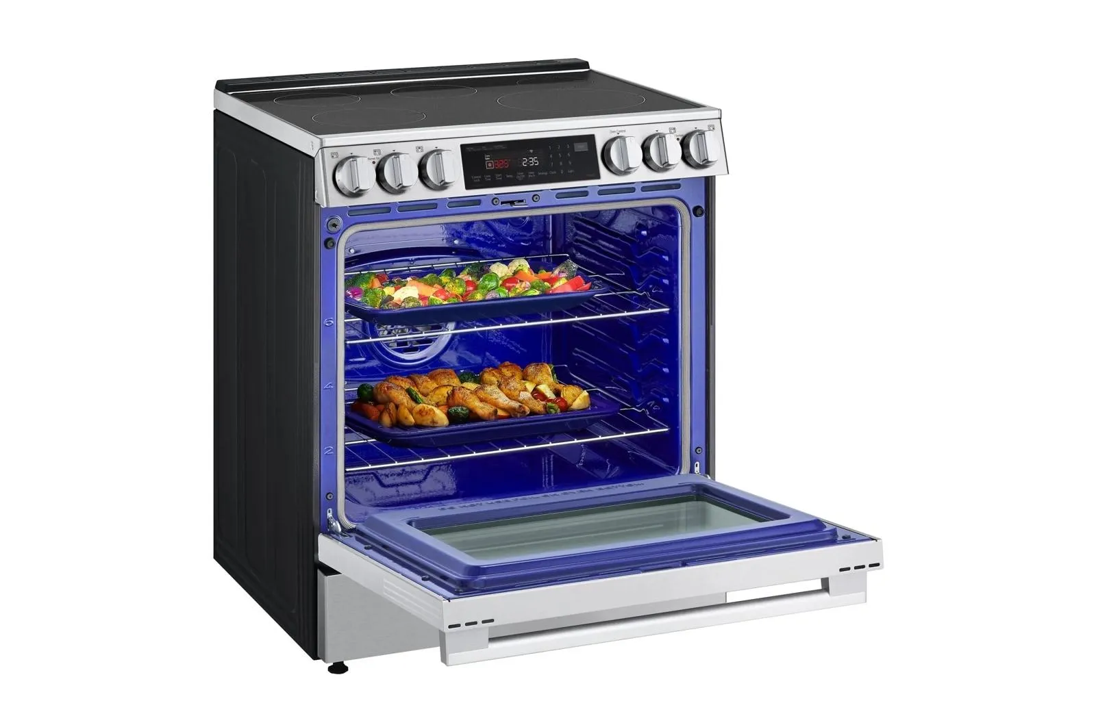 Lg LSIL6336XE 6.3 Cu. Ft. Smart Induction Slide-In Range With Instaview, Probake Convection, Air Fry, And Air Sous Vide