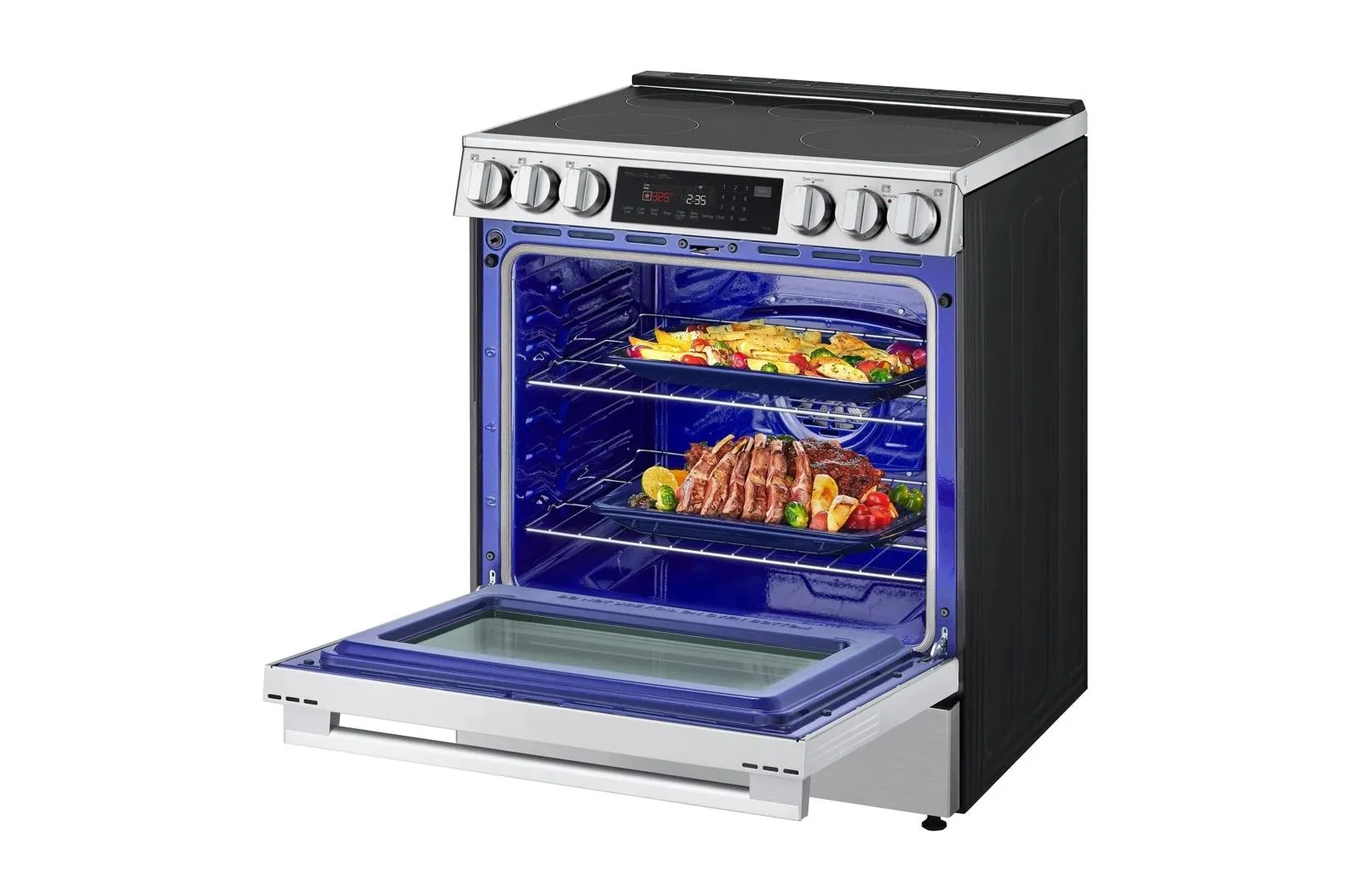 Lg LSIL6336XE 6.3 Cu. Ft. Smart Induction Slide-In Range With Instaview, Probake Convection, Air Fry, And Air Sous Vide