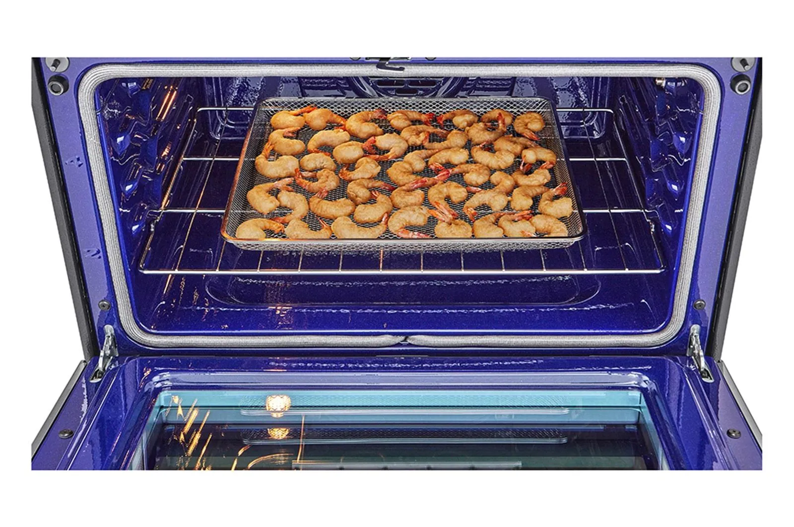 Lg LTEL7337F 7.3 Cu. Ft. Smart Instaview Electric Double Oven Slide-In Range With Probake Convection, Air Fry, And Air Sous Vide