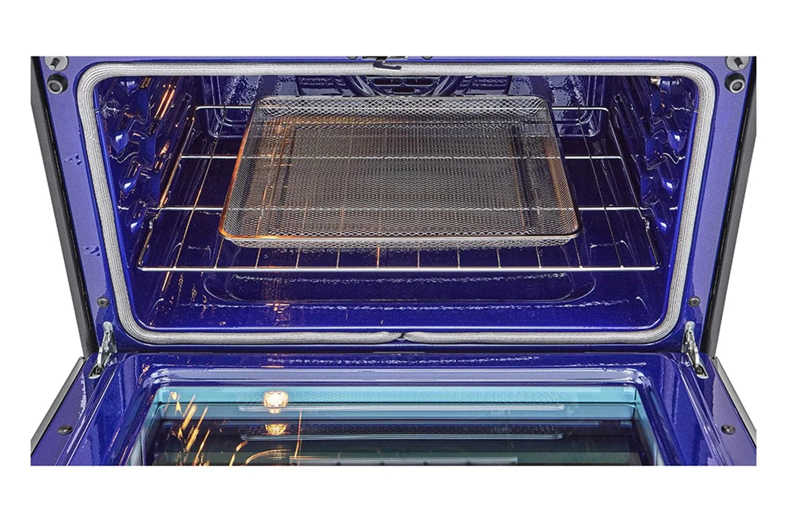 Lg LTEL7337F 7.3 Cu. Ft. Smart Instaview Electric Double Oven Slide-In Range With Probake Convection, Air Fry, And Air Sous Vide