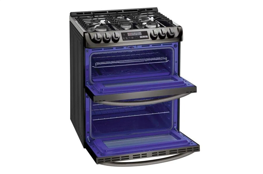 Lg LTG4715BD 6.9 Cu. Ft. Smart Wi-Fi Enabled Gas Double Oven Slide-In Range With Probake Convection And Easyclean