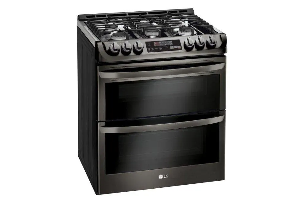 Lg LTG4715BD 6.9 Cu. Ft. Smart Wi-Fi Enabled Gas Double Oven Slide-In Range With Probake Convection And Easyclean