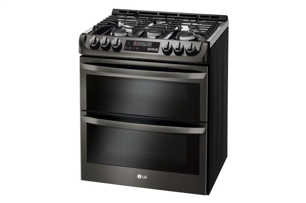 Lg LTG4715BD 6.9 Cu. Ft. Smart Wi-Fi Enabled Gas Double Oven Slide-In Range With Probake Convection And Easyclean