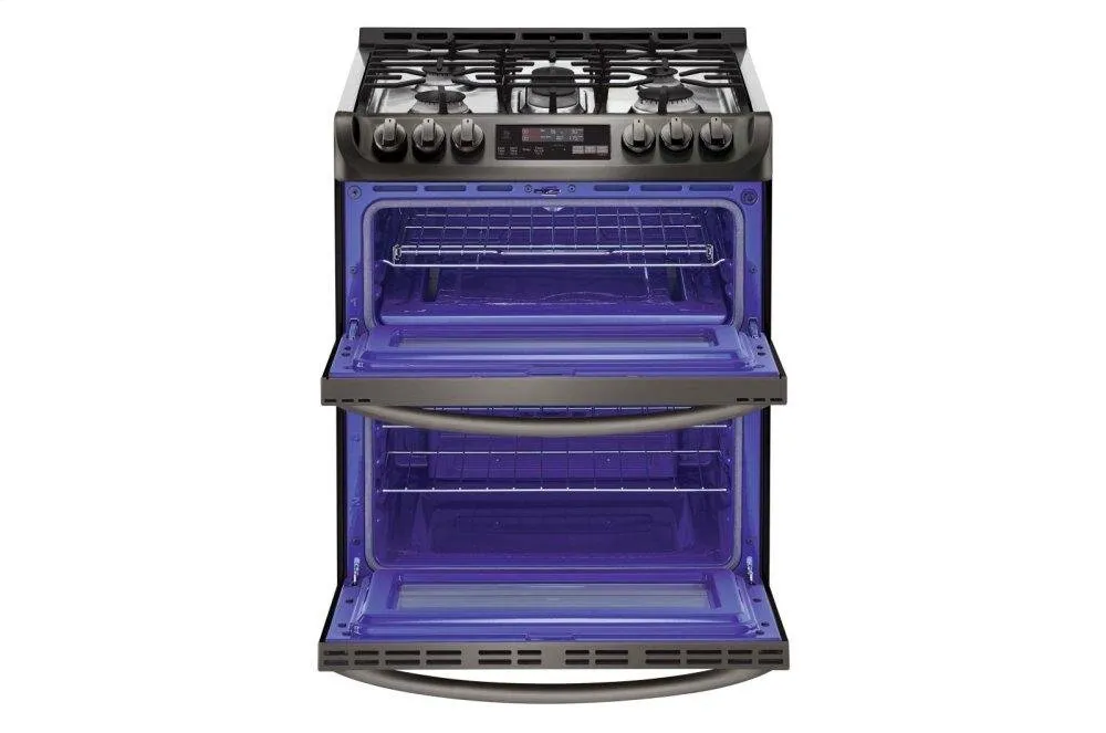 Lg LTG4715BD 6.9 Cu. Ft. Smart Wi-Fi Enabled Gas Double Oven Slide-In Range With Probake Convection And Easyclean