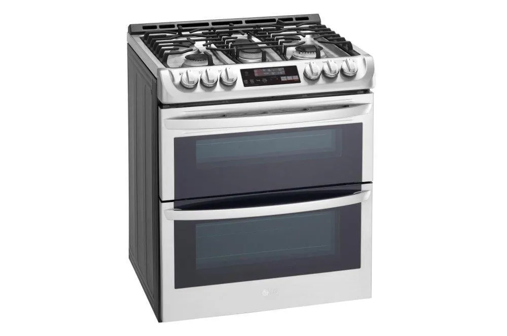 Lg LTG4715ST 6.9 Cu. Ft. Smart Wi-Fi Enabled Gas Double Oven Slide-In Range With Probake Convection And Easyclean