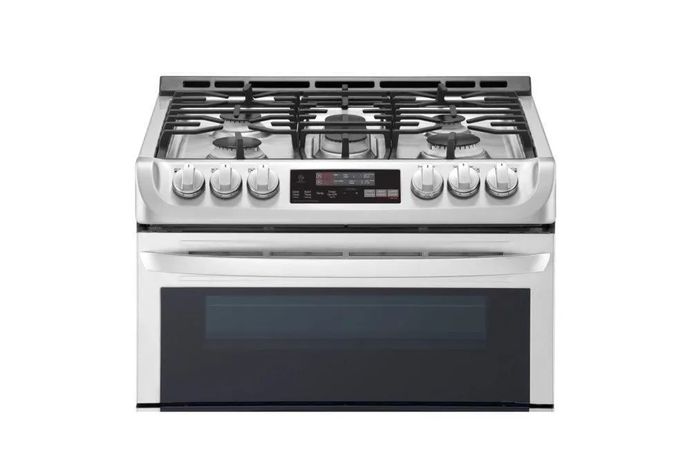 Lg LTG4715ST 6.9 Cu. Ft. Smart Wi-Fi Enabled Gas Double Oven Slide-In Range With Probake Convection And Easyclean