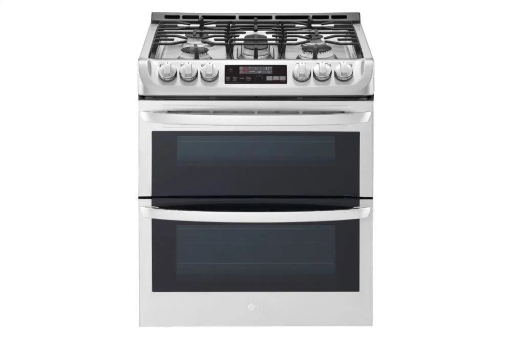 Lg LTG4715ST 6.9 Cu. Ft. Smart Wi-Fi Enabled Gas Double Oven Slide-In Range With Probake Convection And Easyclean
