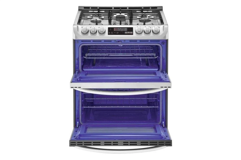 Lg LTG4715ST 6.9 Cu. Ft. Smart Wi-Fi Enabled Gas Double Oven Slide-In Range With Probake Convection And Easyclean