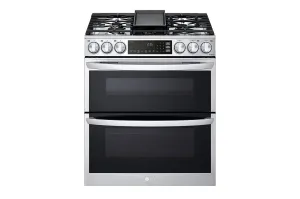 Lg LTGL6937F 6.9 Cu. Ft. Smart Instaview Gas Double Oven Slide-In Range With Probake Convection, Air Fry, And Air Sous Vide